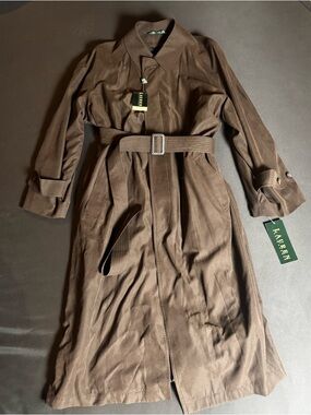 Lauren Ralph Lauren Brown Belted Trench Coat